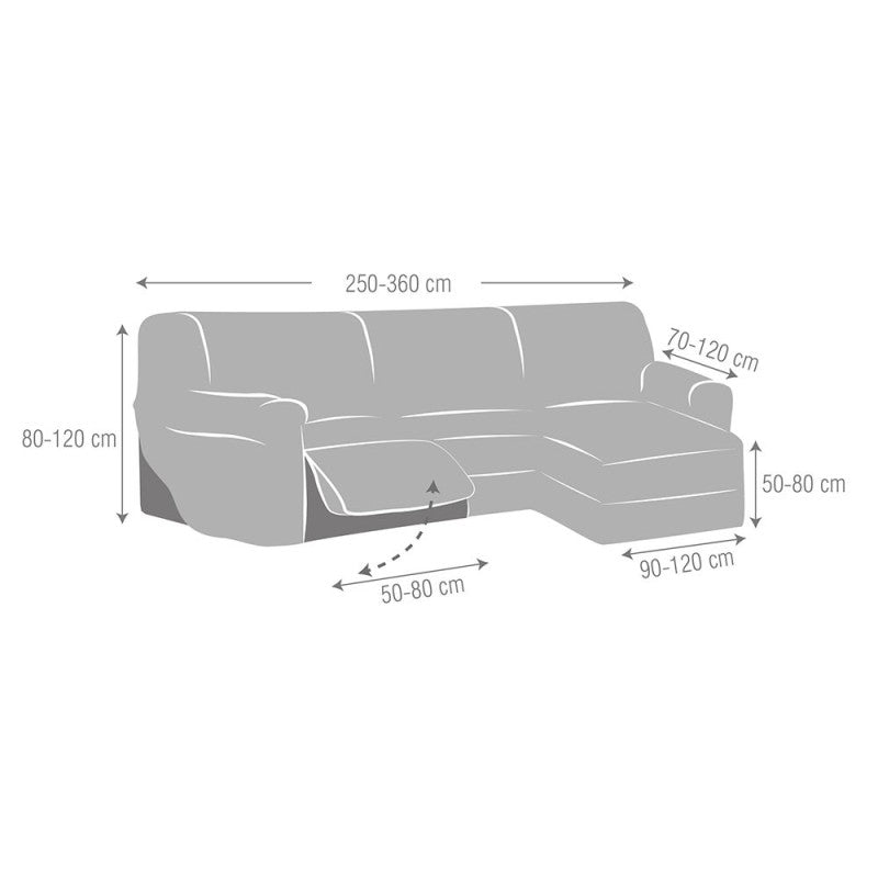Funda Superelástica Chaise Longue Relax Jersey